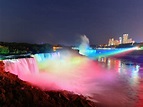 Niagara Fall | Dancing Light Show at Night [5120 x 3840] | Niagara ...