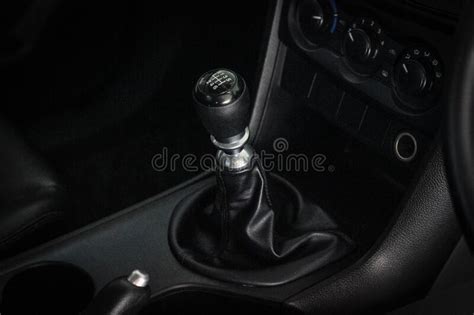 Automatic Transmission Shift Selector In The Car Interior Closeup A