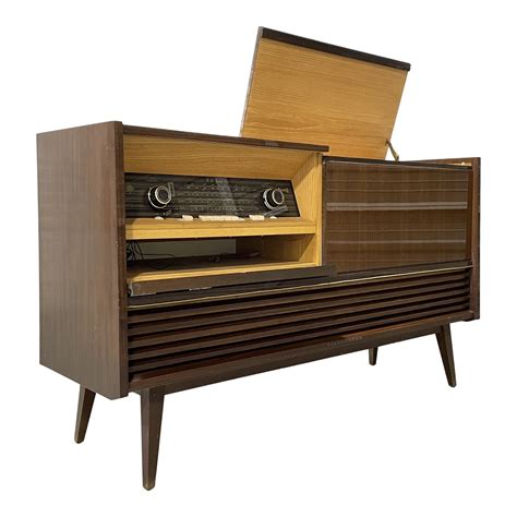 Mid Century Modern Telefunken Stereo Console Turntable 1960s Chairish