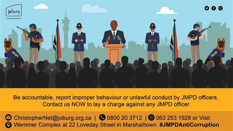 City Of Joburg On Twitter Give Corrupt Jmpd Officers The Boot 👮🏿‍♂️ Report Corruption And