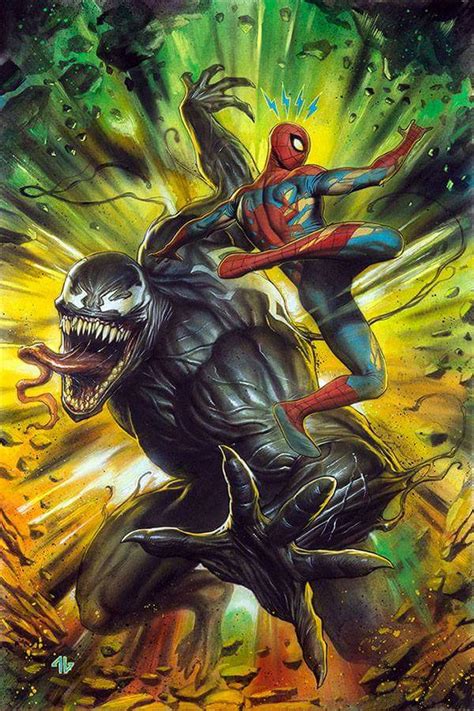 Spider Man And Venom By Adi Granov Rspiderman