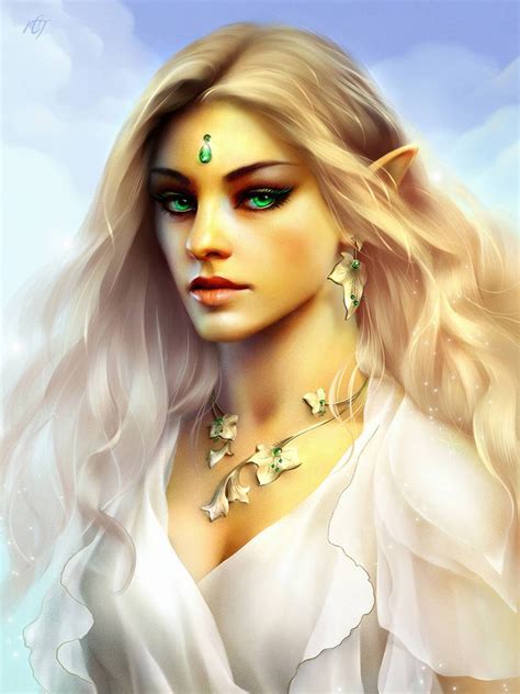 Commission Tiyra By Inar Of Shilmista On Deviantart Elves Female Beautiful Female Elf Elf Art