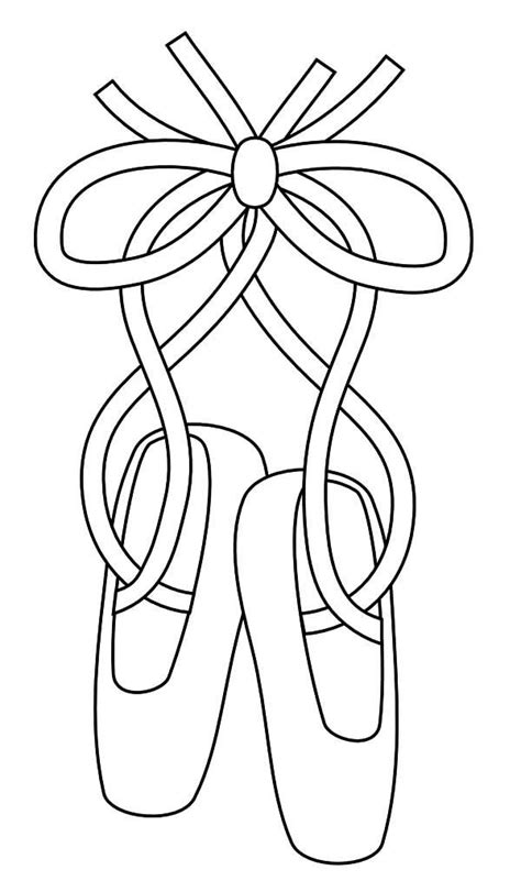 Printable ballerina coloring pages for girls. Ballerina Shoes For Present Coloring Pages (With images ...