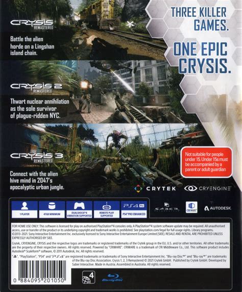 Crysis Remastered Trilogy Box Shot For Playstation 4 Gamefaqs