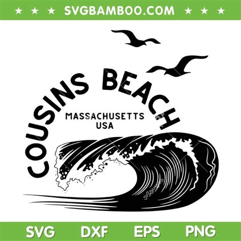 Cousins Beach Massachusetts Usa Svg Png