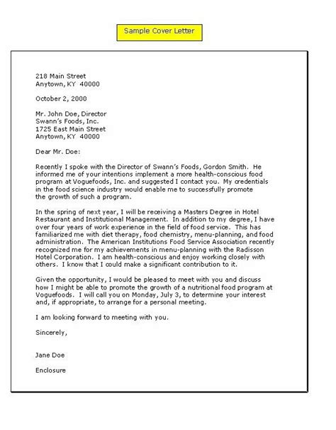 Effective Cover Letters Resume Cover Letter Examples Good Cover