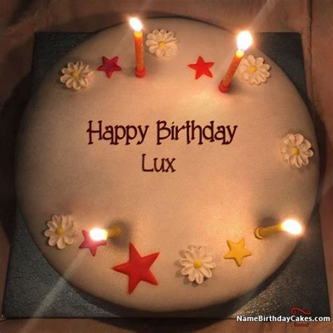 Happy Birthday Lux Cakes Cards Wishes