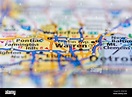 Warren michigan map hi-res stock photography and images - Alamy