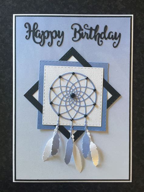 Female Dream Catcher Birthday Card Birthday Cards Diy Handmade Card