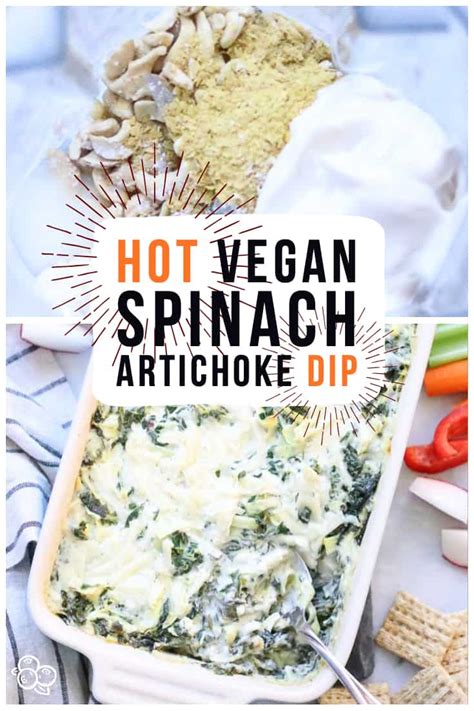 Creamy Vegan Spinach Artichoke Dip Vegan Blueberry