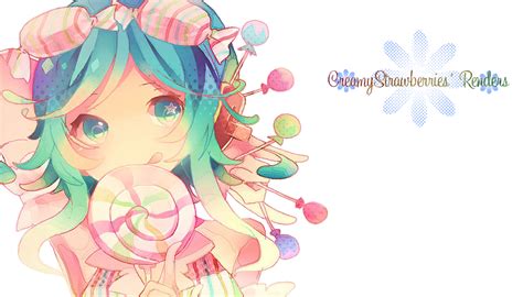Megpoid Gumi Candy Candy Render By Tohmei On Deviantart