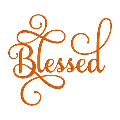Blessed Embroidery Design Machine Embroidery Fall Etsy