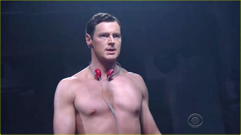 Benjamin Walker Goes Shirtless For American Psycho Performance On Colbert Watch Now