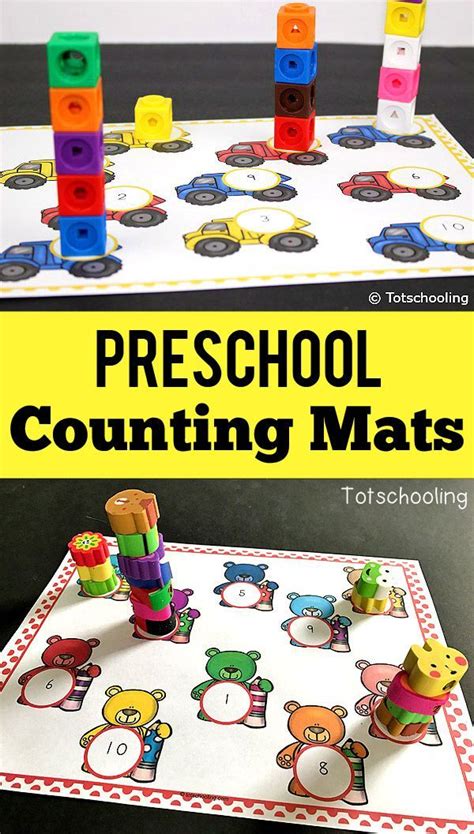 Free Counting Mats For Toddlers And Preschoolers Using Hands On