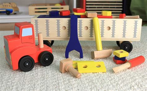 Big Rig Building Truck Wooden Play Set The Toy Chest At The Nutshell