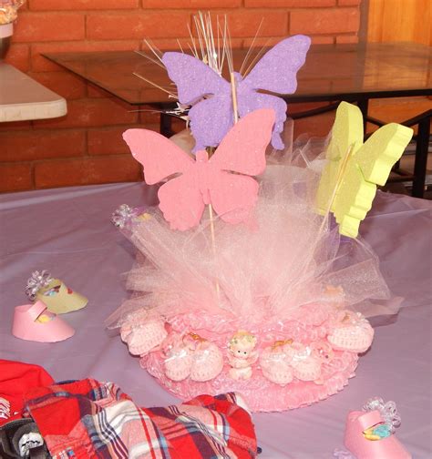 Design press hosts the most creative decorating and party hacks, explore pink and gray decorations are used to fill up the delicate glass vase with fresh pink and white roses blooming in this sophisticated baby shower. Pink butterfly centerpiece | Butterfly baby shower ...