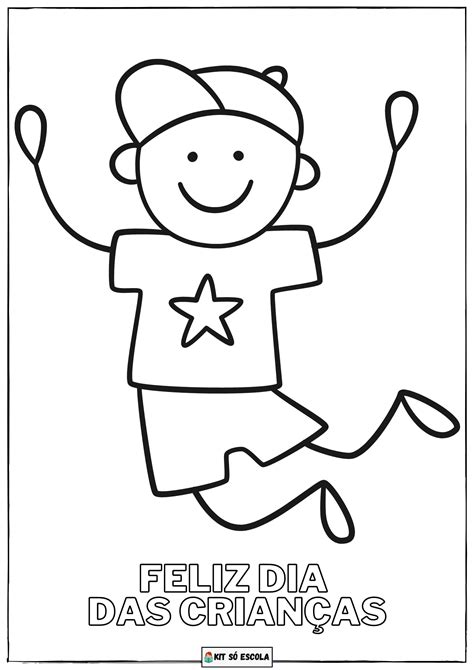 Desenhos Imprimir Colorir Dia Das Criancas 22 — SÓ Escola
