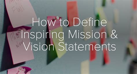 Download The Guide How To Define Inspiring Mission And Vision Statements