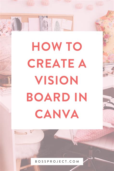 Vision Board Canva Template Vision Board Party Creating A Vision Board
