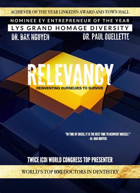 Relevancy Reinventing Ourselves To Survive By Bak Nguyen Goodreads