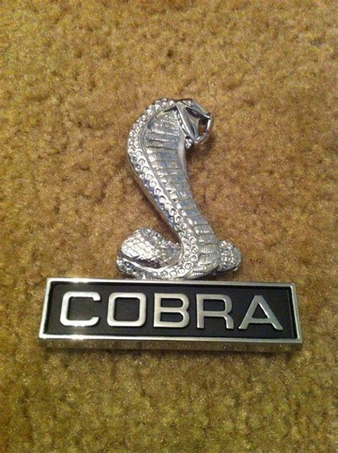 Sell 1968 Ford Shelby Mustang Fender Emblem Cobra Gt350gt500 In