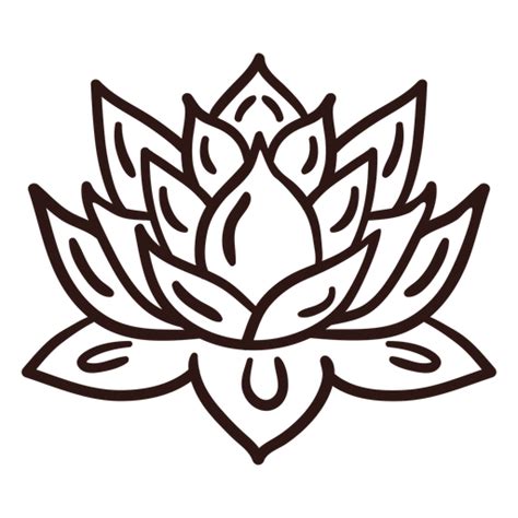 Lotus Flower Outline Designs