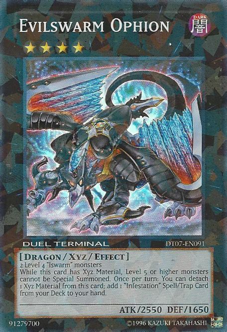 Evilswarm Ophion Dt07 En091 Super Rare Duel Terminal Yu Gi Oh