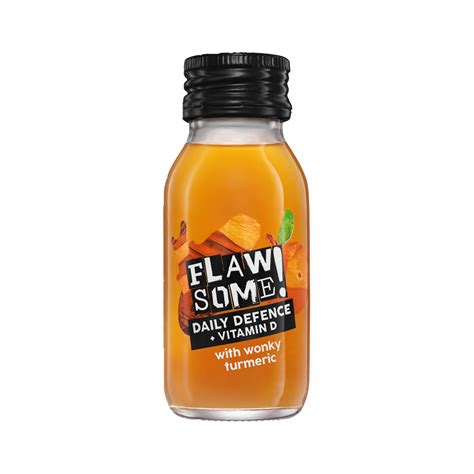 Flawsome Daily Defence Vitamin D Turmeric Shot Delicious Ideas Food
