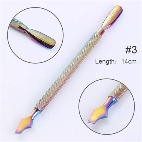 4 Type Stainless Steel Rainbow Metal Cuticle Pusher Trimmer Etsy