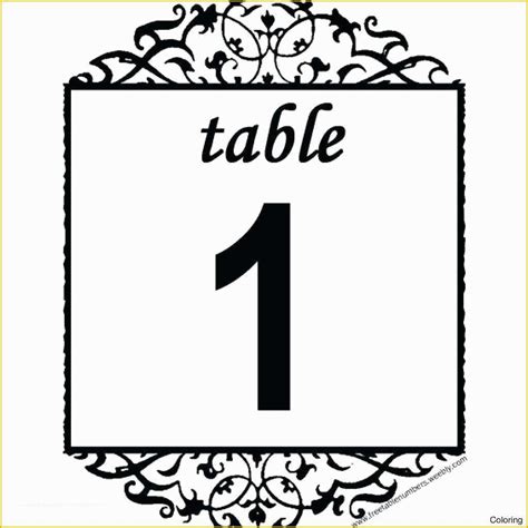Free Table Number Templates 5x7 Printable Templates