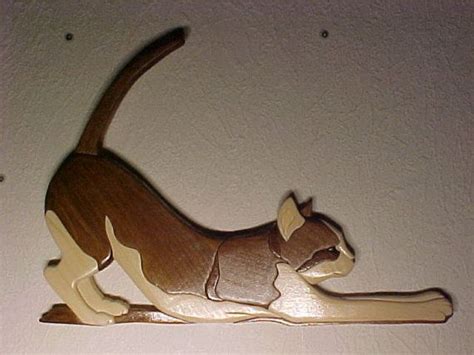 Custom Order Your Own Wood Intarsia Cat By Intarsiabydebbie 6500