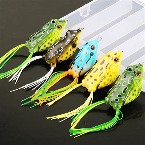 Sougayilang 5pcslot Frog Lure With Box 9 13g 4 Colors Soft Fishing