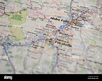 Mapa de la ciudad de Idaho Falls, ID Fotografía de stock - Alamy