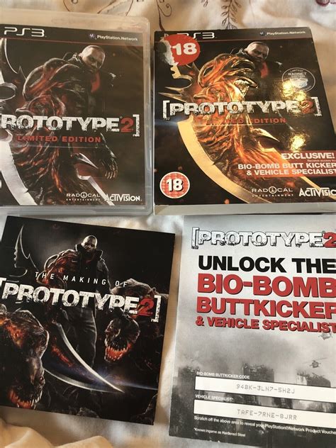 Ps3 Prototype 2 Limited Edition Unleash God Like Powers Excellent