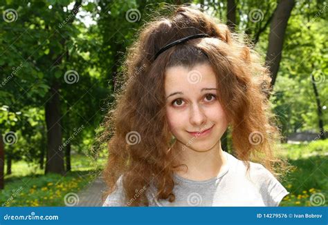 Girl With Funny Haircut Stock Photo Image Of Blond Glamour 14279576