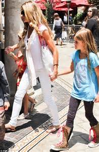 Denise Richards Looks Angelic In White As She Takes Daughters Sam And