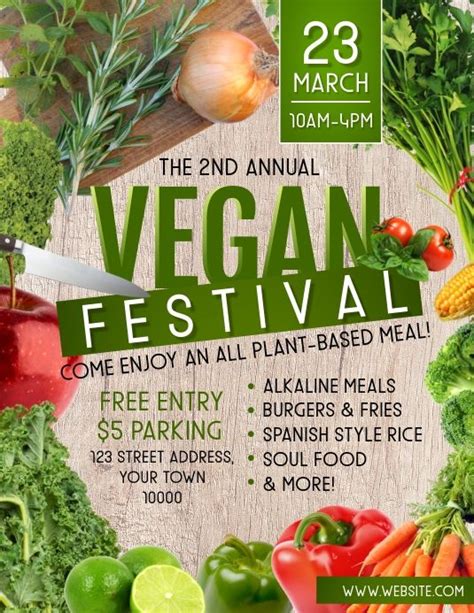 Vegan Festival Flyers Food Festival Festival Flyer Event Food