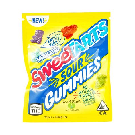 Sweet Tarts Sour Gummies 600mg Thc Low Price Bud