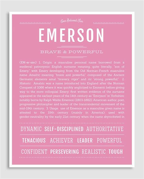 Emerson Name Meaning Random Business Name