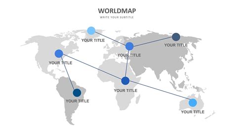 World Map Slide Templates Biz Infograph