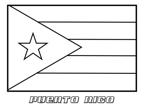 Bandera De Puerto Rico Para Colorear Dibujos Para Colorear Sexiz Pix