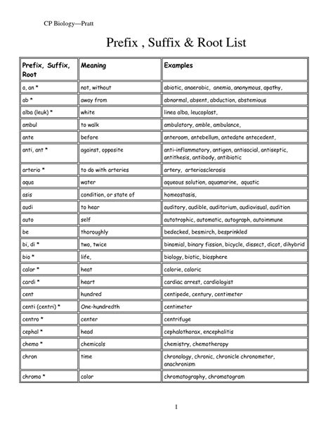 18 Best Images Of Latin Prefixes And Suffixes Worksheets Root Words