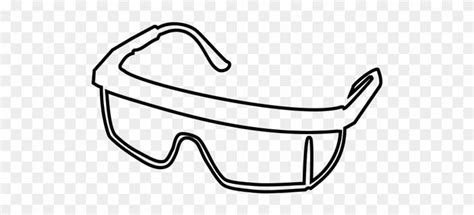 There are many different types of glasses that fit the term goggles. Safety Glasses Rubber Stamp Clipart in 2020 | Clip art, Glasses, Free clip art
