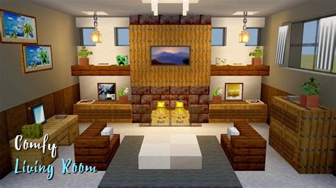 Comfy Living Room Tutorial Minecraft Pe 116 Beta Youtube
