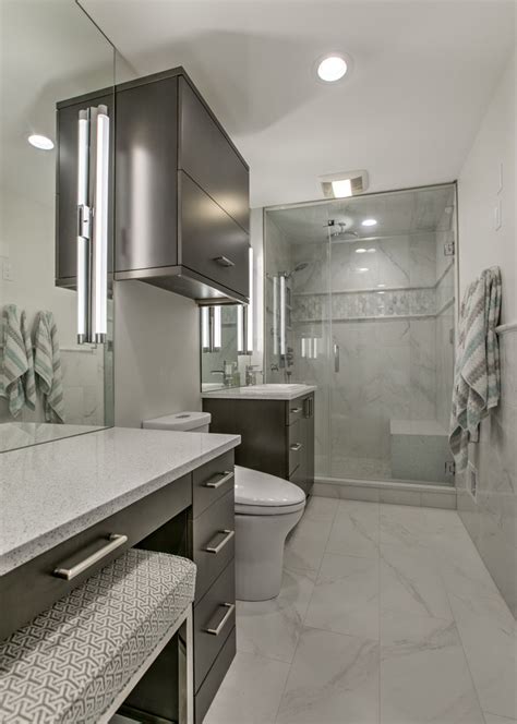 Your bathroom vanity can become the centrepiece of your space. Condo Renovation - Modern - Bathroom - Omaha - by Kimberly ...