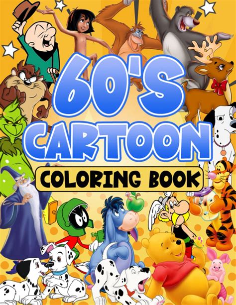 Buy 60‘s Cartoon Coloring Book An Exciting Book With Beautiful