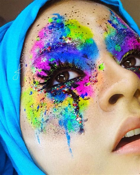 Makeup Lip Art Acne On Instagram Splatter Makeup Look Inspired By