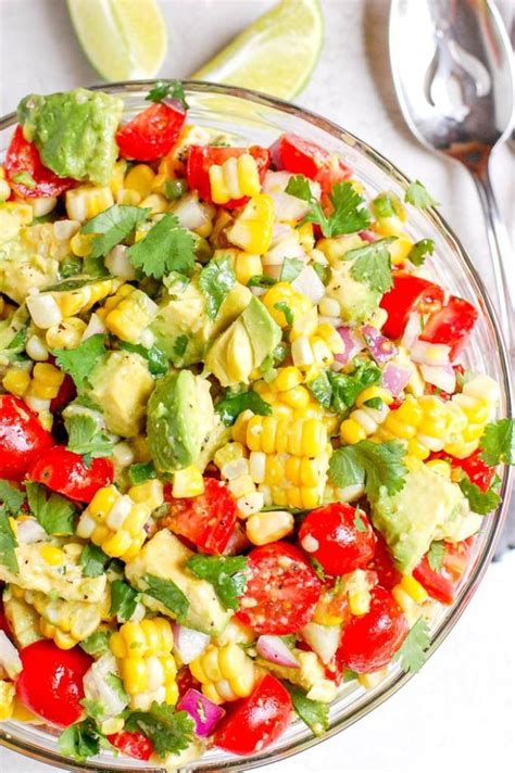 Avocado Corn Salad Try Vegan Recipes