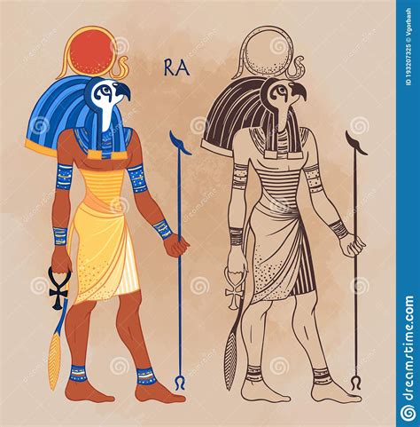 Portrait Of Ra Egyptian God Of Sun Most Important God In Ancient Egypt Also Known As Amun Ra