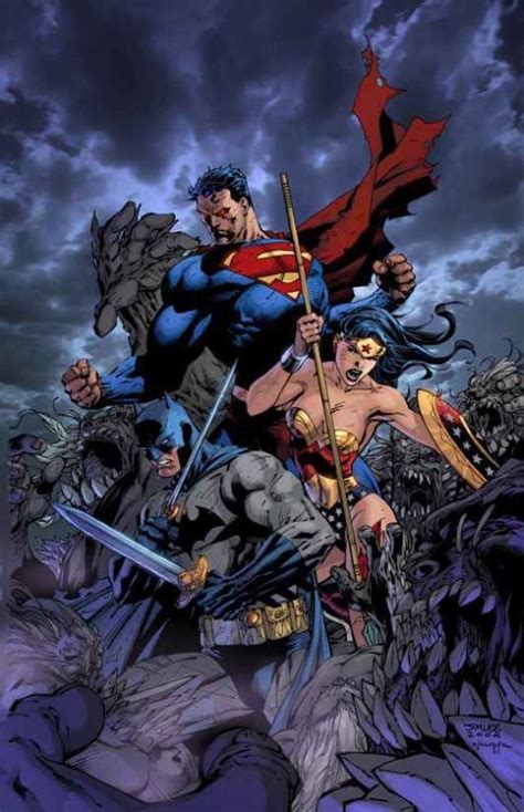 Jim Lee Justice League Dc Trinity Dc Comics Heroes Dc Comics Art